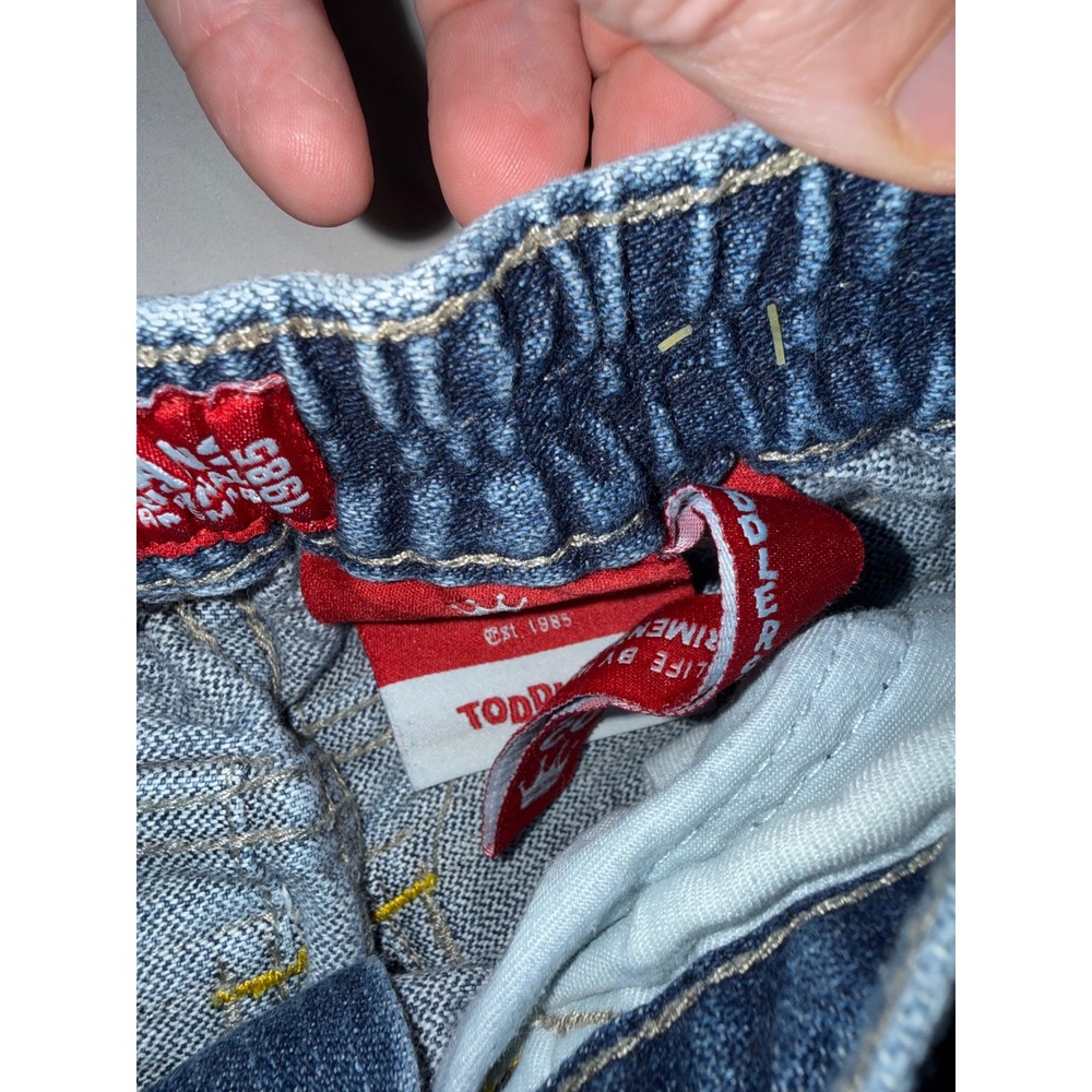 Vintage JNCO Jeans Toddler Convertible Zip Off Cargo Pants Denim Blue Skater - Picture 2 of 9